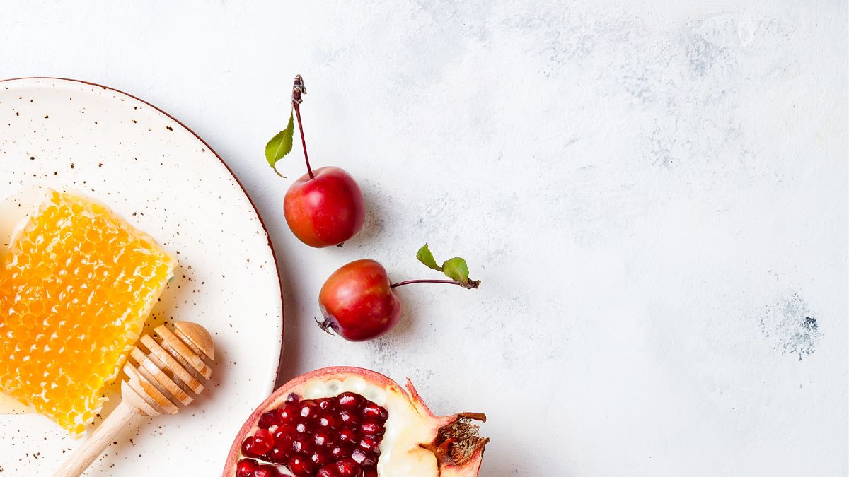 rosh hashana background honey