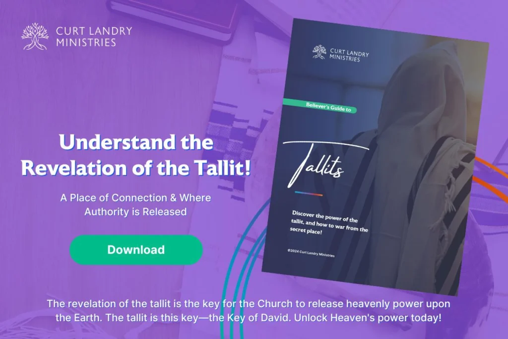 An ad to get a free resource that educates you about the biblical revelation of the tallit/prayer shawl.
