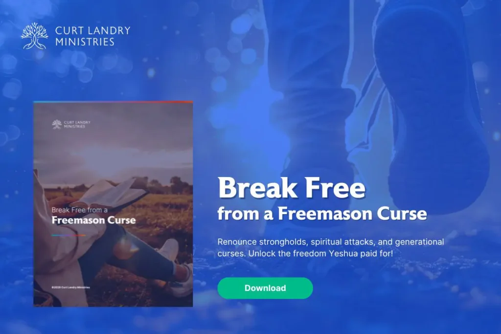 An ad to get a free resource that walks you through renouncing curses related to Freemasonry